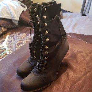 Vintage lace up boots